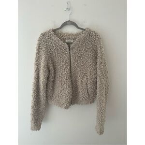 Abercrombie & Fitch Women Ivory Fleece L